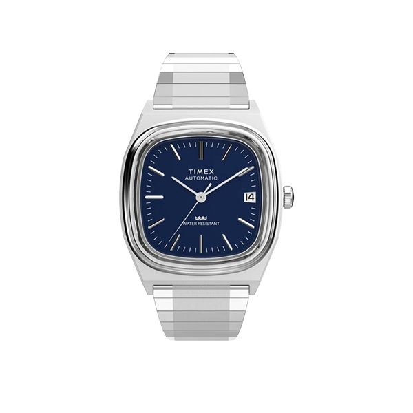 Q Timex Blue Dial Mechanical Automatic Unisex Watch